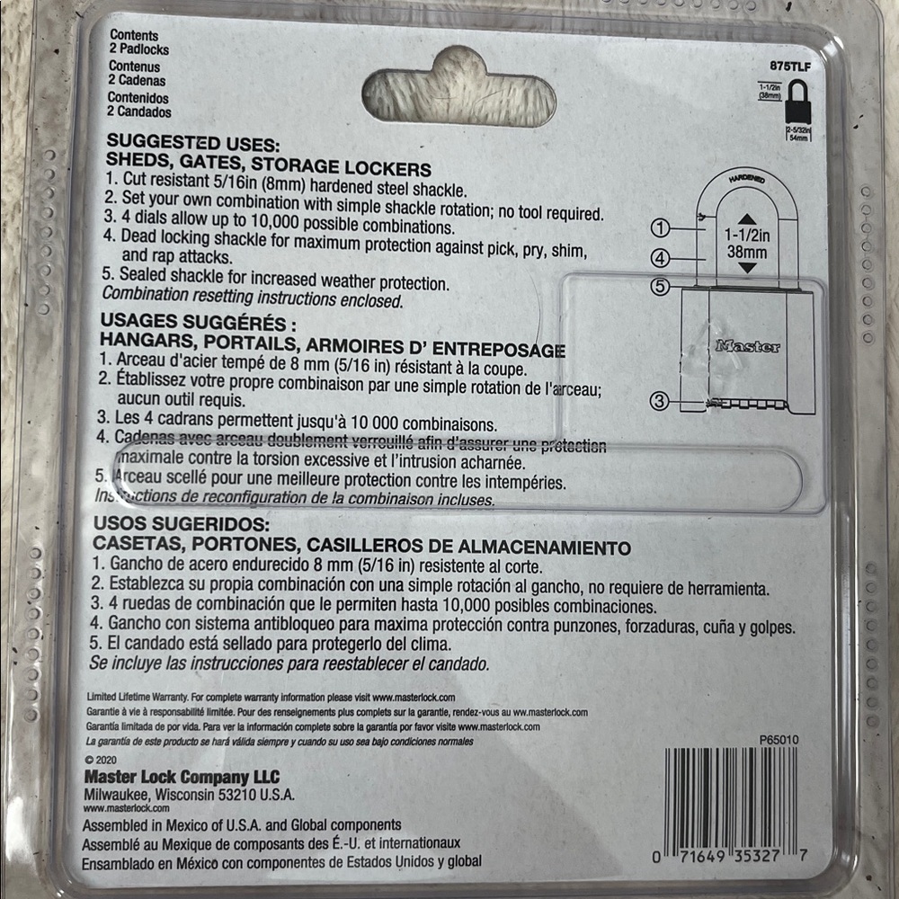 NWT Master Lock Pad Locks - Picture 4 of 4